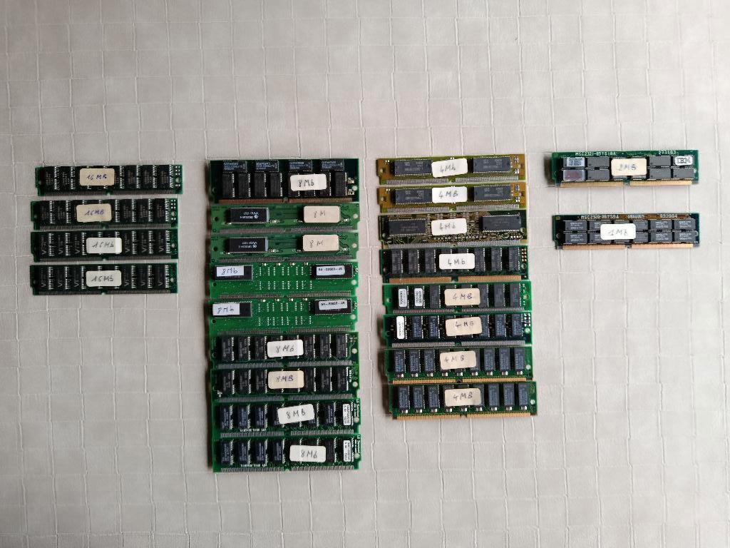 vintage geheugenmodules (72 pins ), Verzamelen, Ophalen of Verzenden, Computers en Rekenmachines