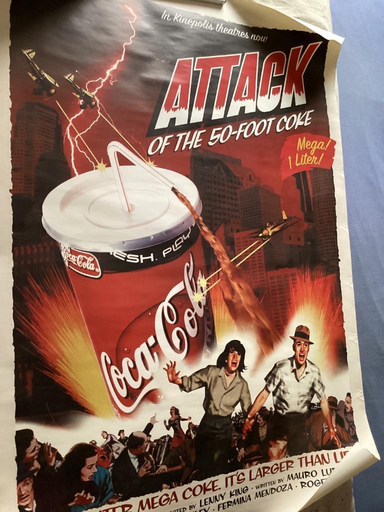 Reclame affiche Coca Cola, Collections, Enlèvement ou Envoi