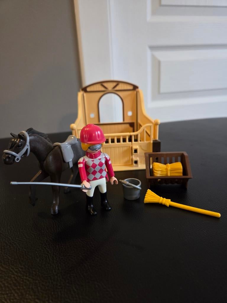 "Pur-sang arabe et jockey" cheval Playmobil, Enlèvement, Comme neuf