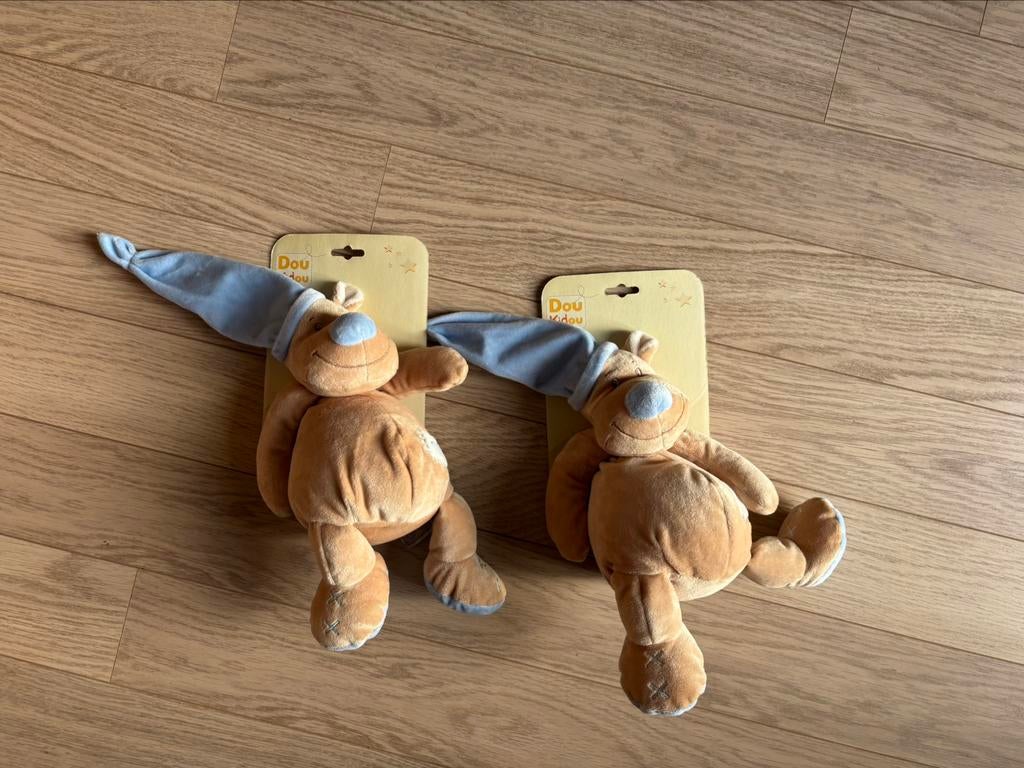 2 knuffels Dou Kidou, Kinderen en Baby's, Speelgoed | Knuffels en Pluche, Verzenden, Nieuw