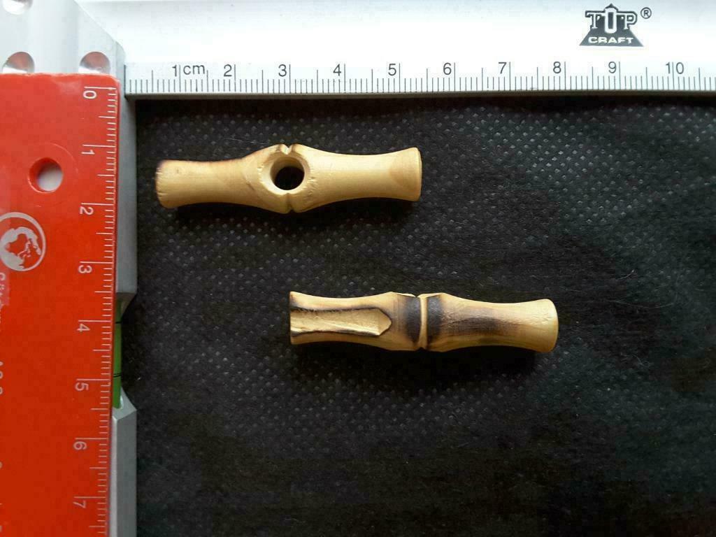 Houten knopenstam gebrand 46 mm, Ophalen of Verzenden, Nieuw, Knoop of Knopen