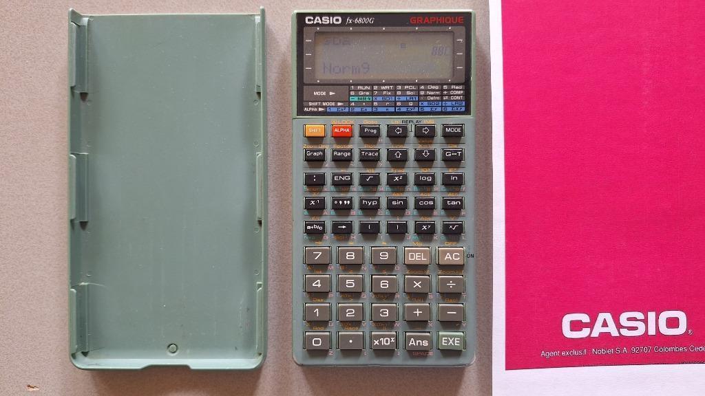 Casio Vintage Grafische rekenmachine fx 6800G, Ophalen of Verzenden, Grafische rekenmachine, Gebruikt