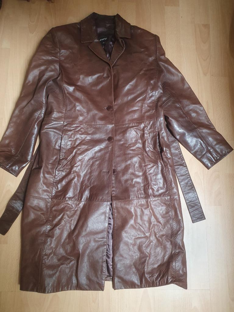 Leren jas maat 44, Taille 42/44 (L), Enlèvement ou Envoi, Comme neuf, Brun