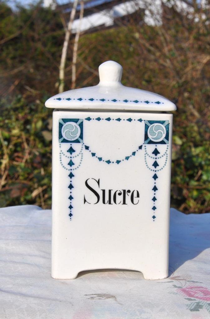 pot alimentaire en faience elvira  pour sucre, Antiquités & Art, Enlèvement ou Envoi