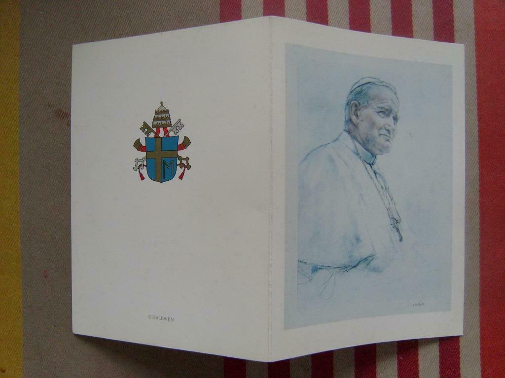 bidprentje Nederlands Paus Johannes Paulus 2 (verzending inb, Verzamelen, Bidprentjes en Rouwkaarten, Ophalen of Verzenden, Bidprentje