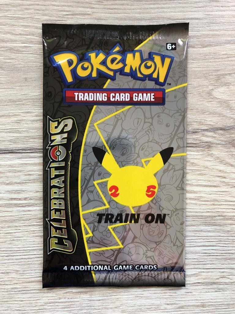 1x booster Celebrations (25th Anniversary) Pokemon!, Ophalen of Verzenden, Nieuw, Booster, Foil