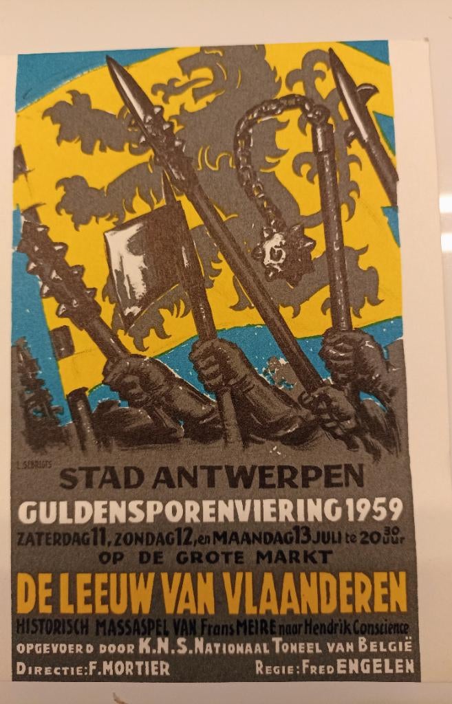 Guldensporenslag, Ophalen of Verzenden, 1940 tot 1960, Ongelopen, Antwerpen