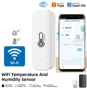 Thermomètre WiFi, hygromètre, application sans fil TH06, Enlèvement ou Envoi, Neuf