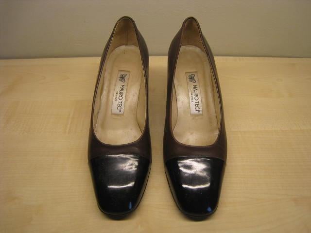 Damesschoenen, 37 1/2, bruin leder, Italiaans, perfekt !!, Enlèvement, Brun