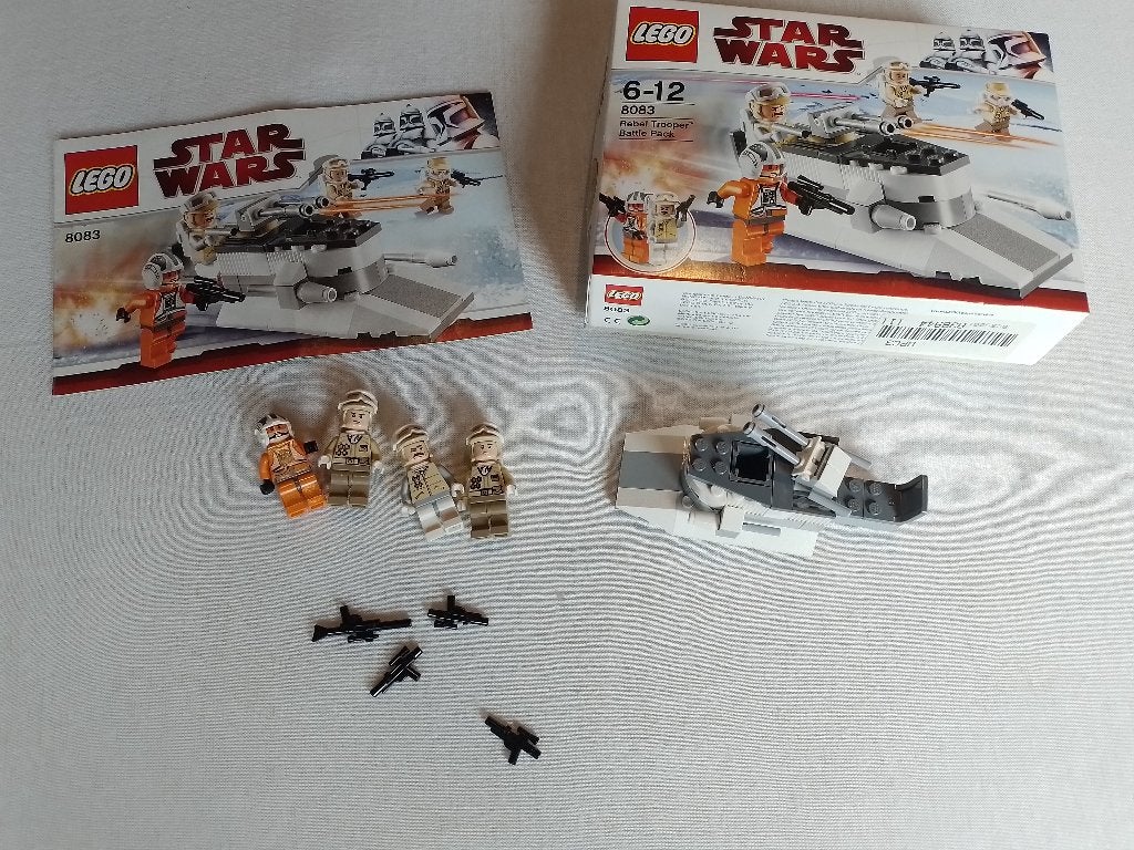 lego starwars 8083 , 8086, Gebruikt, Lego, Ophalen of Verzenden, Compleet