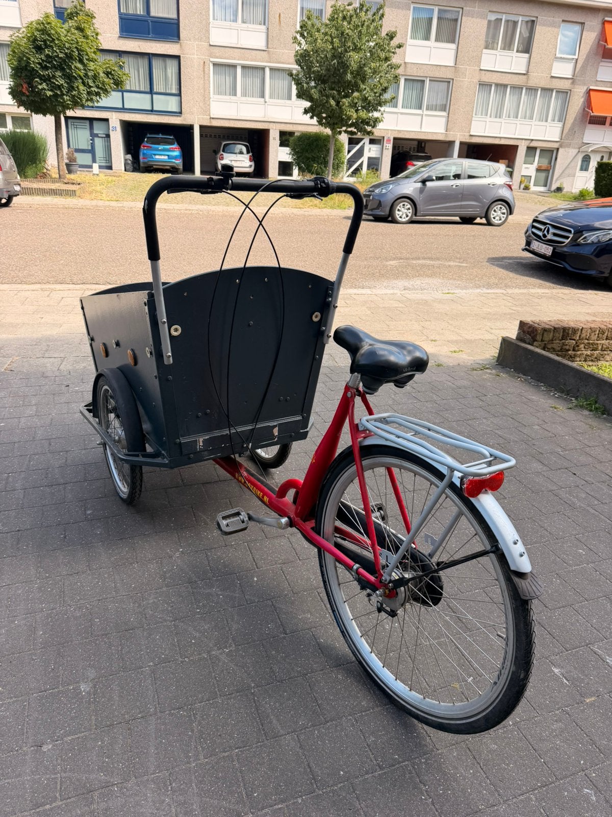 Bakfiets (hout bak), Ophalen, Gebruikt, 2 kinderen