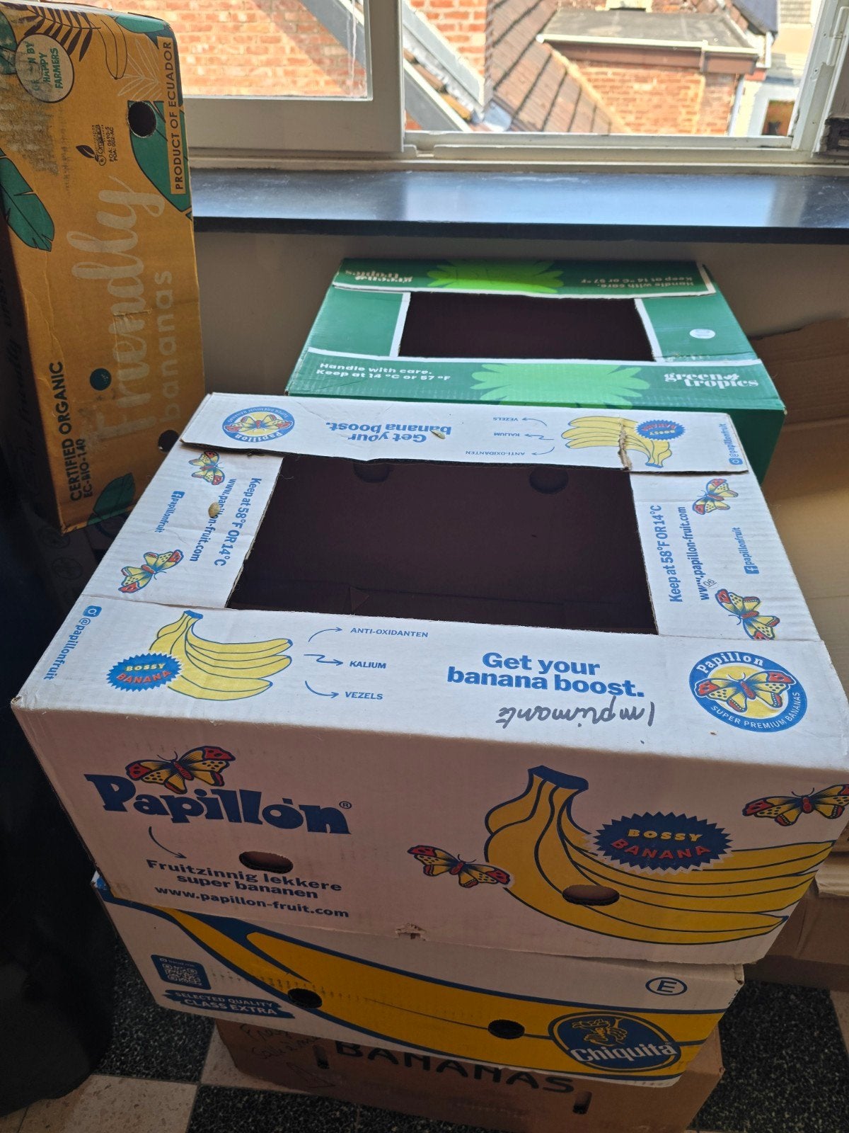 Caisses à bananes solides pour déménagement / stockage