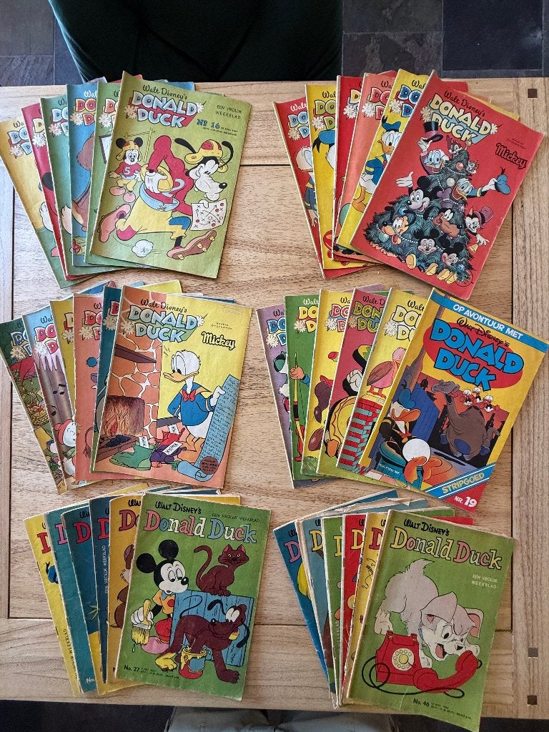 32 oude Donald Duck magazines '60-'62, Enlèvement ou Envoi, Donald Duck, Utilisé, Autres types