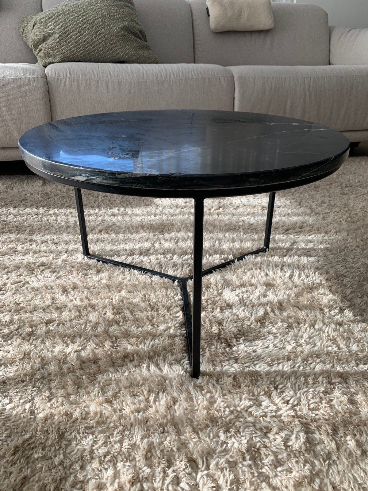 Table basse en marbre, Maison & Meubles, Enlèvement, Comme neuf