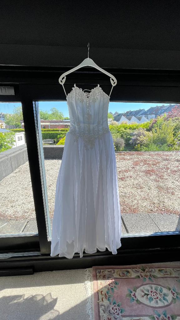 Trouwjurk, Vêtements | Femmes, Vêtements de mariage & Accessoires de mariage, Zonder merk, Comme neuf, Blanc, Enlèvement