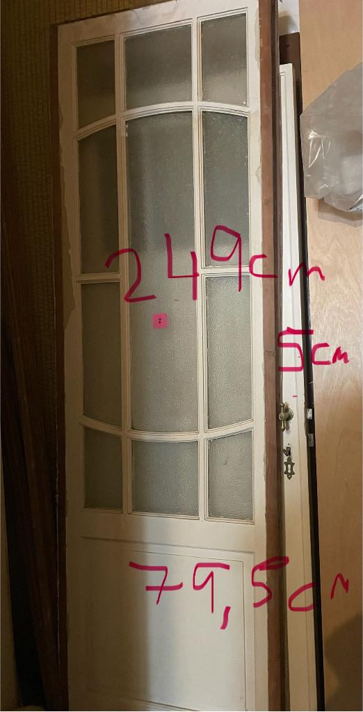 Porte d’époque, Panneau vitré, Vitrail, 160 cm ou plus, Enlèvement