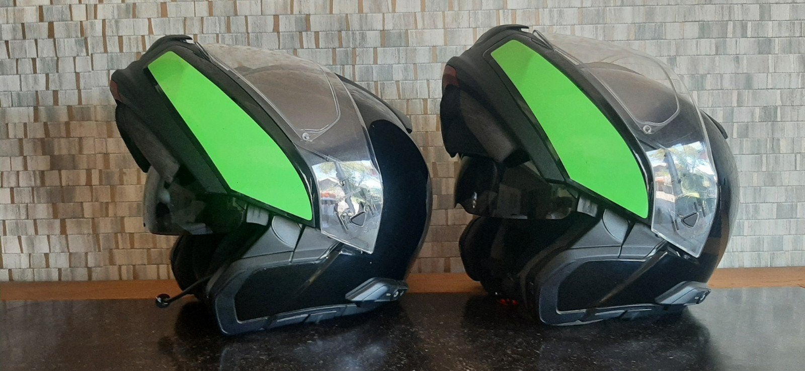 2 casques Bmw system avec interphone, Enlèvement