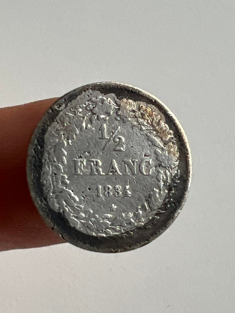 Belgie 1/2 Franc 1834 * zilver, Ophalen
