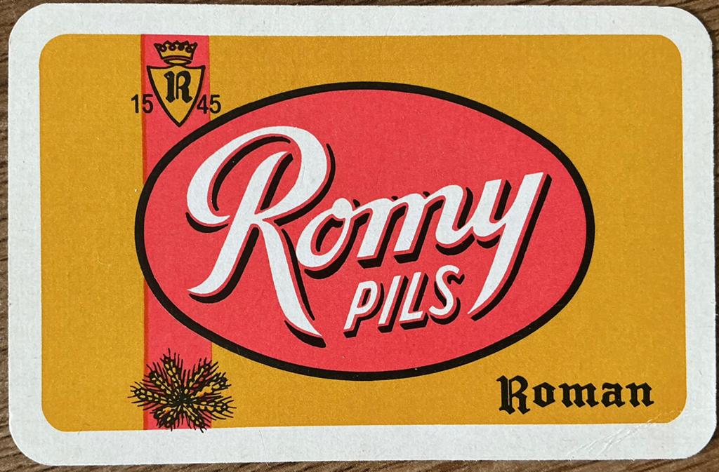 Carte à jouer ROMY PILS/ROMAN, Enlèvement ou Envoi, Comme neuf, Carte(s) à jouer