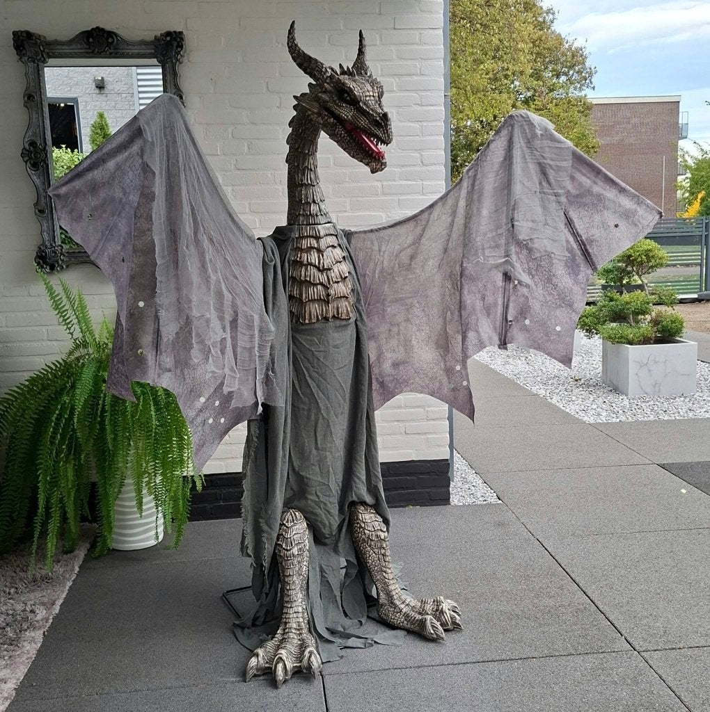 Grote draak met licht en geluid halloween game of thrones, Enlèvement, Comme neuf, Fantasy