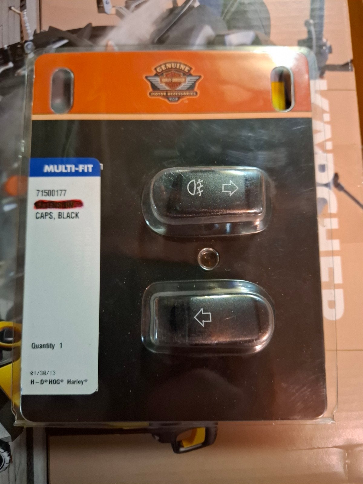 harley davidson 1x verlengd 1x oem pinker schakelknop, Enlèvement, Neuf