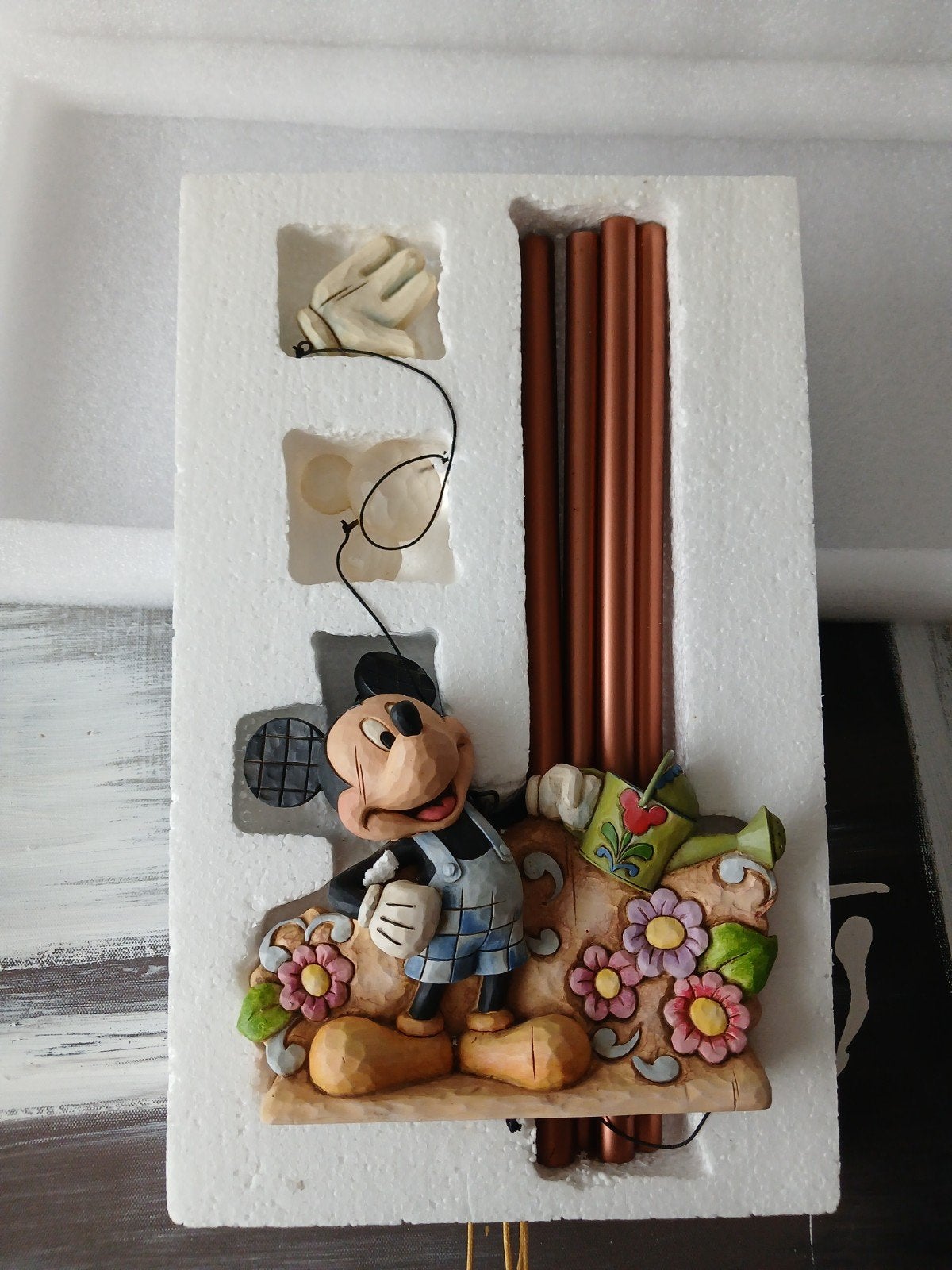 Disney Traditions Jim Shore Mickey Mouse Windchime 4013269, Ophalen of Verzenden, Mickey Mouse, Zo goed als nieuw, Beeldje of Figuurtje