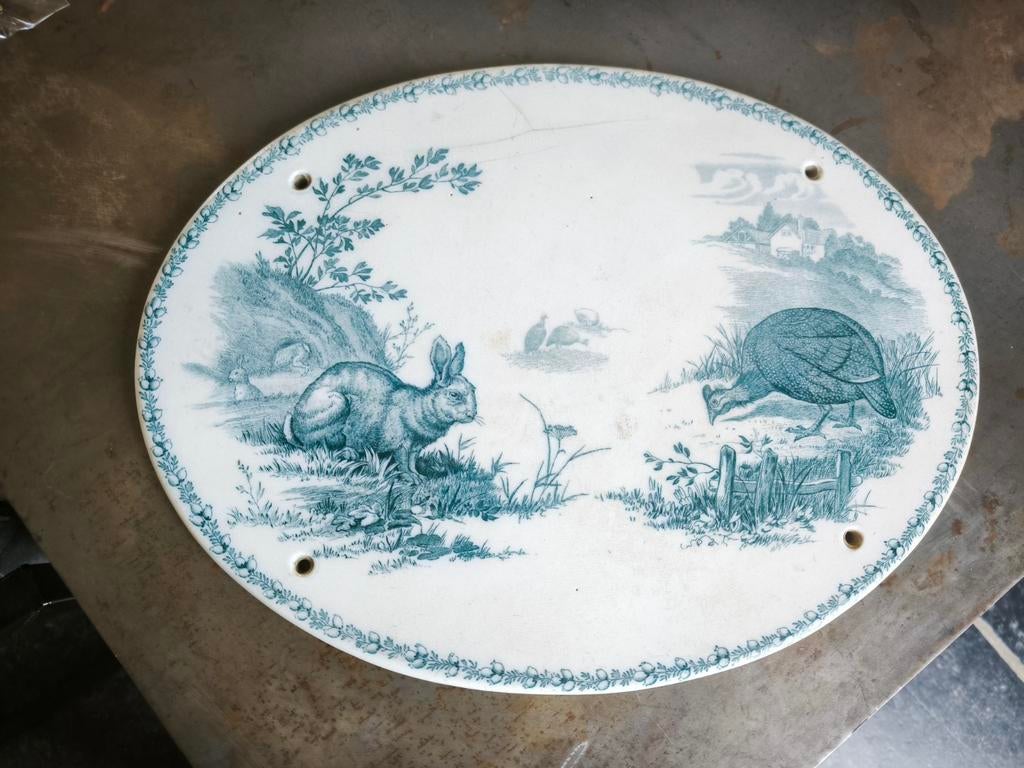 Plaque en faïence
