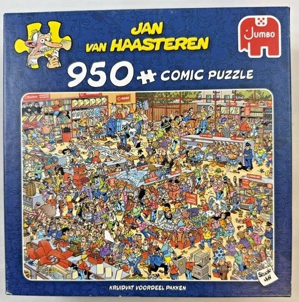 Jan van Haasteren Puzzel 950 st. Kruidvat voordeel pakken, Verzenden, 500 t/m 1500 stukjes, Zo goed als nieuw, Legpuzzel