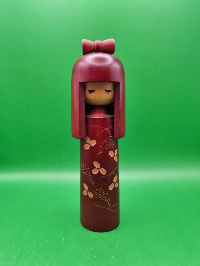 Magnifique kokeshi « Omoi » de Miyashita Hajime, 20 cm, Enlèvement ou Envoi, Bois, Poupée