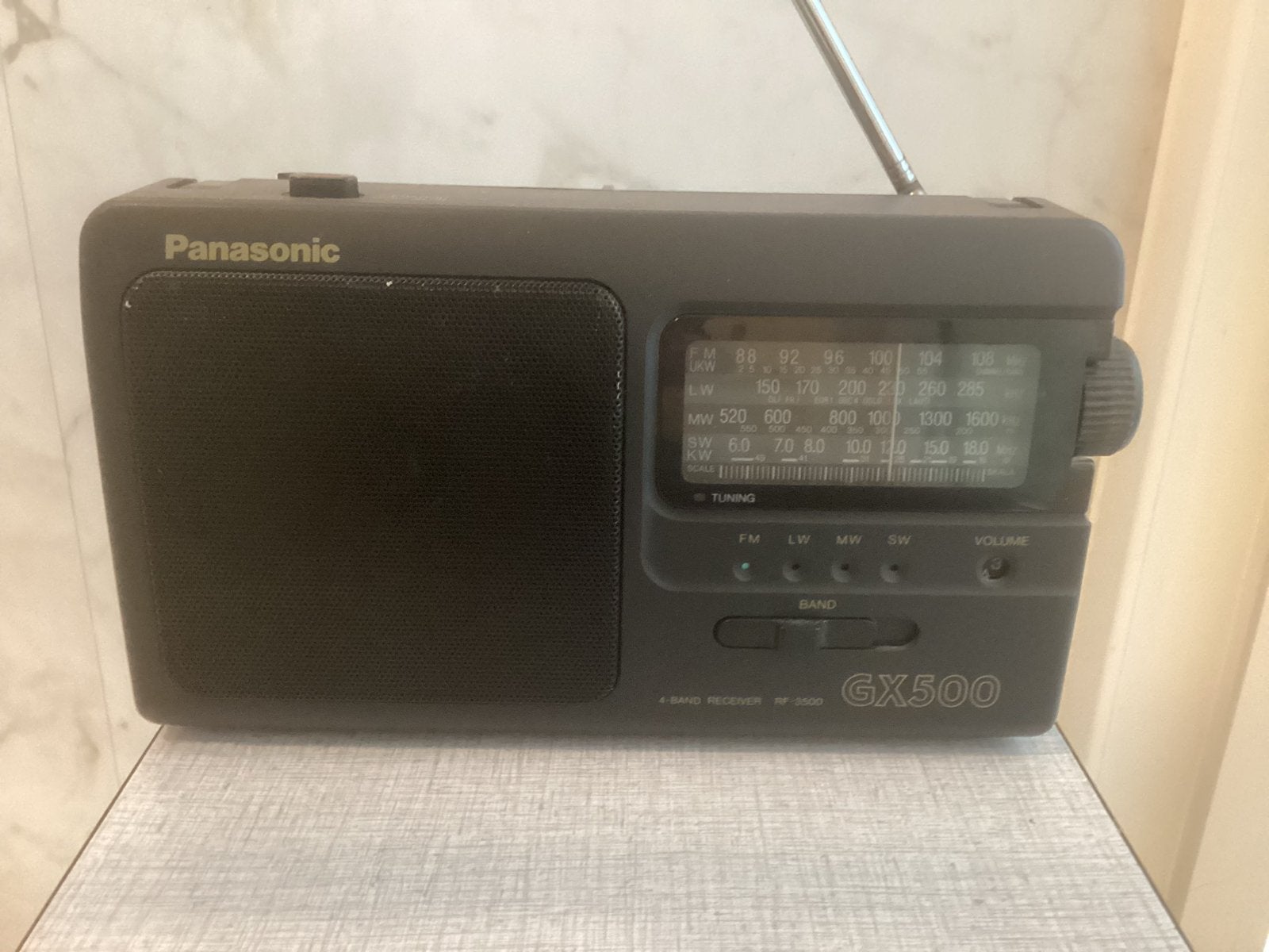 Vintage Panasonic GX500 radio portatief., Ophalen of Verzenden, Zo goed als nieuw, Radio
