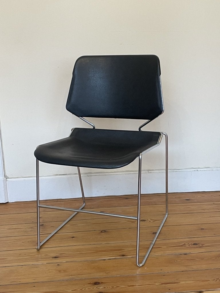chaises Matrix Krueger noir, Huis en Inrichting, Stoelen, Ophalen, Gebruikt, Drie, Zwart