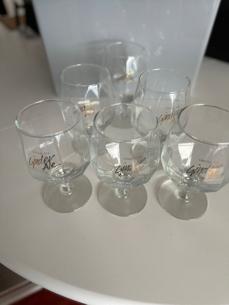 Glazen GINDER ALE, Ophalen