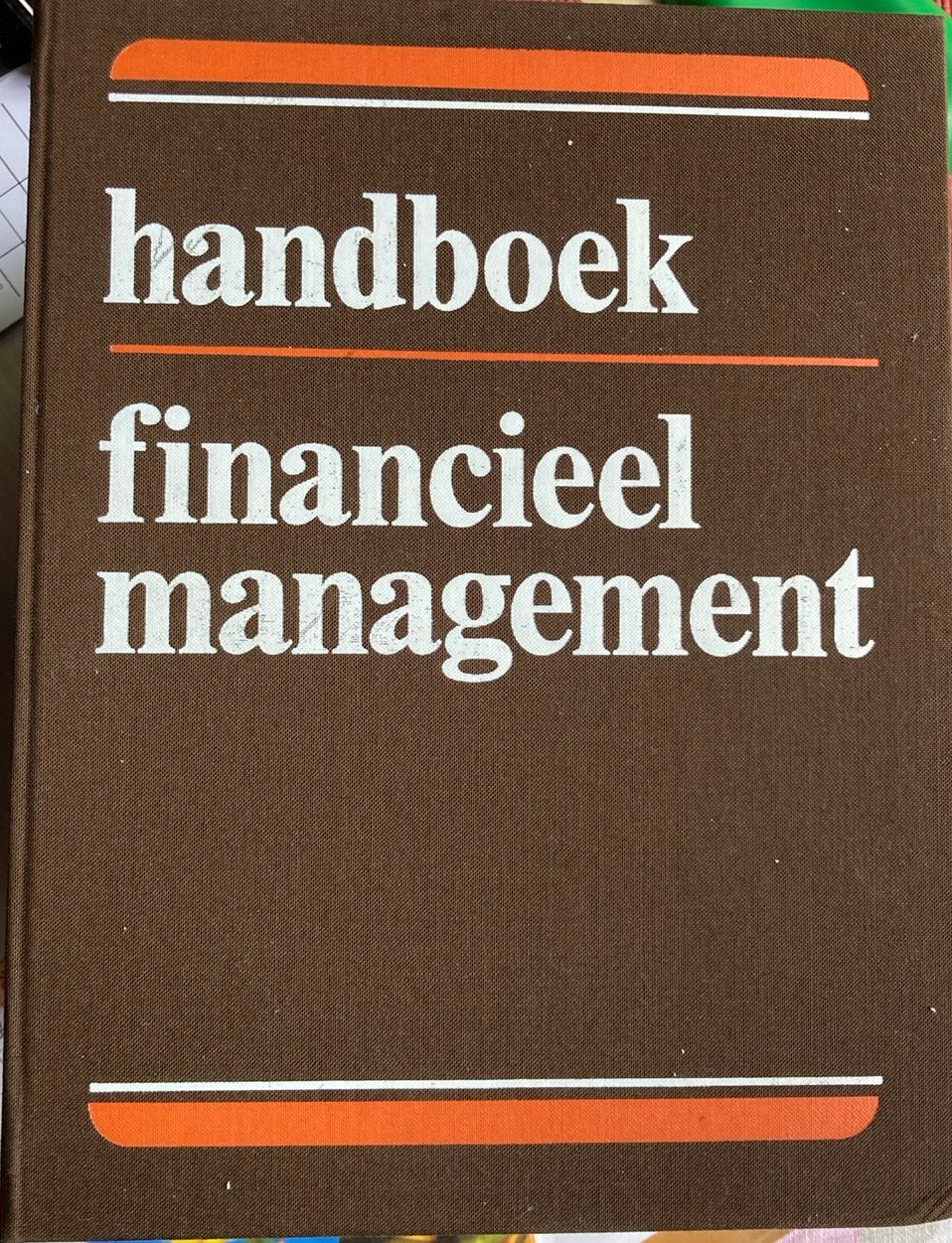 Handboek financieel management, Boeken, Ophalen of Verzenden, Zo goed als nieuw, Overige onderwerpen