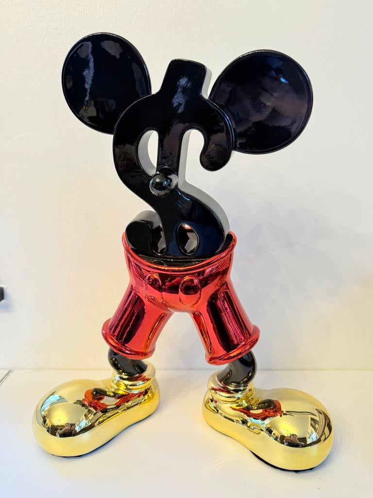 Statue Mickey dollars en résine 40 cm, Enlèvement