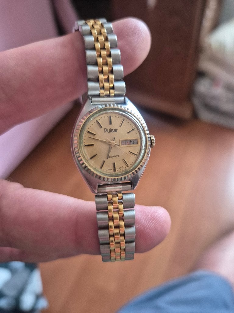 Montre Pulsar femme année 80, style Rolex, Montre-bracelet, Autres marques, Enlèvement, Utilisé