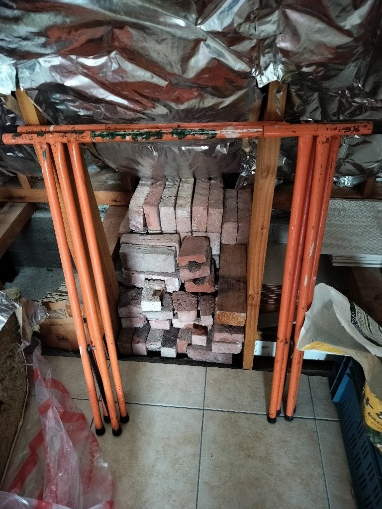 2 x schragen, Doe-het-zelf en Bouw, Ophalen, Gebruikt