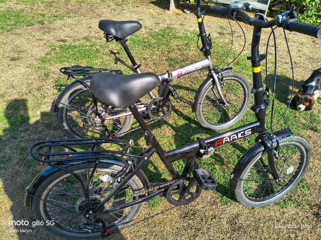 Vélo pliable Raaks 20" 6 vitesses 2 pièces, Enlèvement, Comme neuf