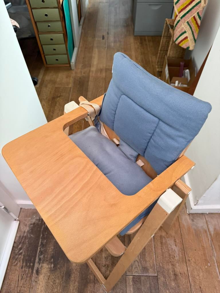 Chaise haute pliable supaflat, Enlèvement, Comme neuf, Chaise pliante, Ceinture(s)