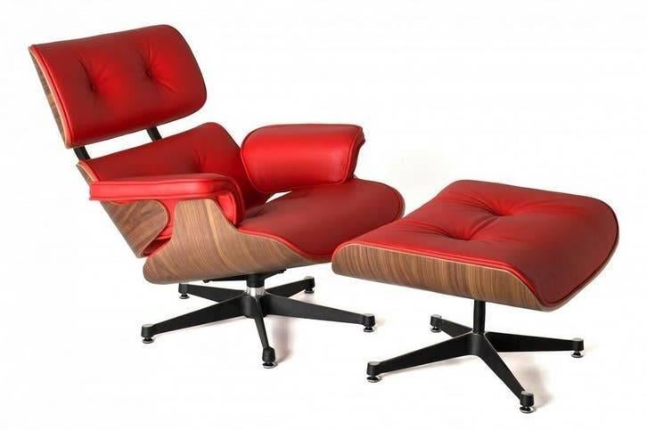 Chaise longue design de luxe avec repose-pieds, Enlèvement ou Envoi