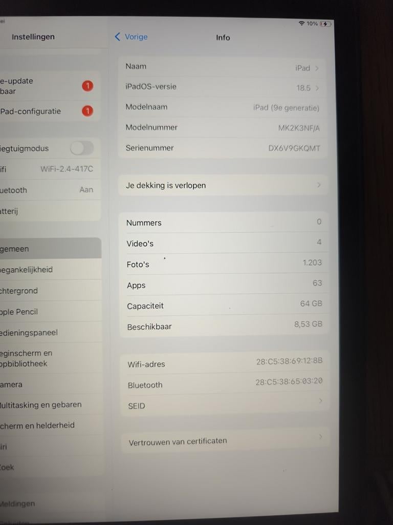 Apple iPad 9e generatie (64 GB), Computers en Software, Ophalen