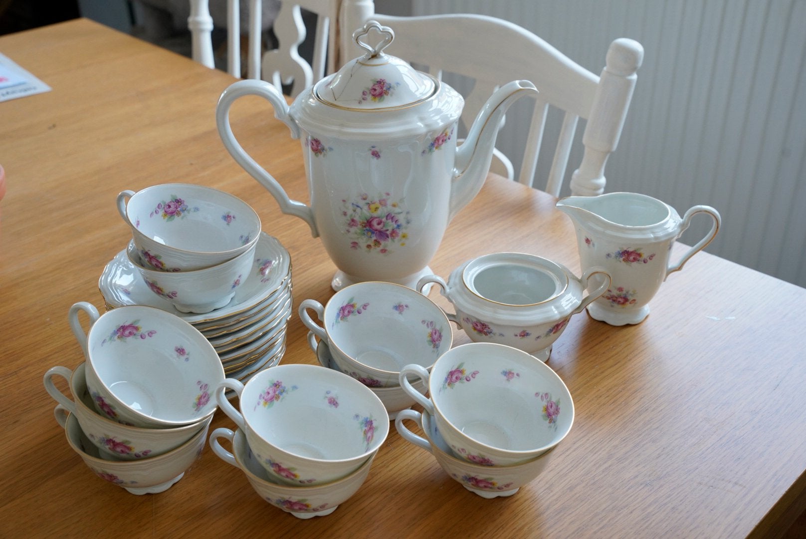 Marie Luise Seltmann Weiden Bavaria,complete 25delig theeset, Ophalen