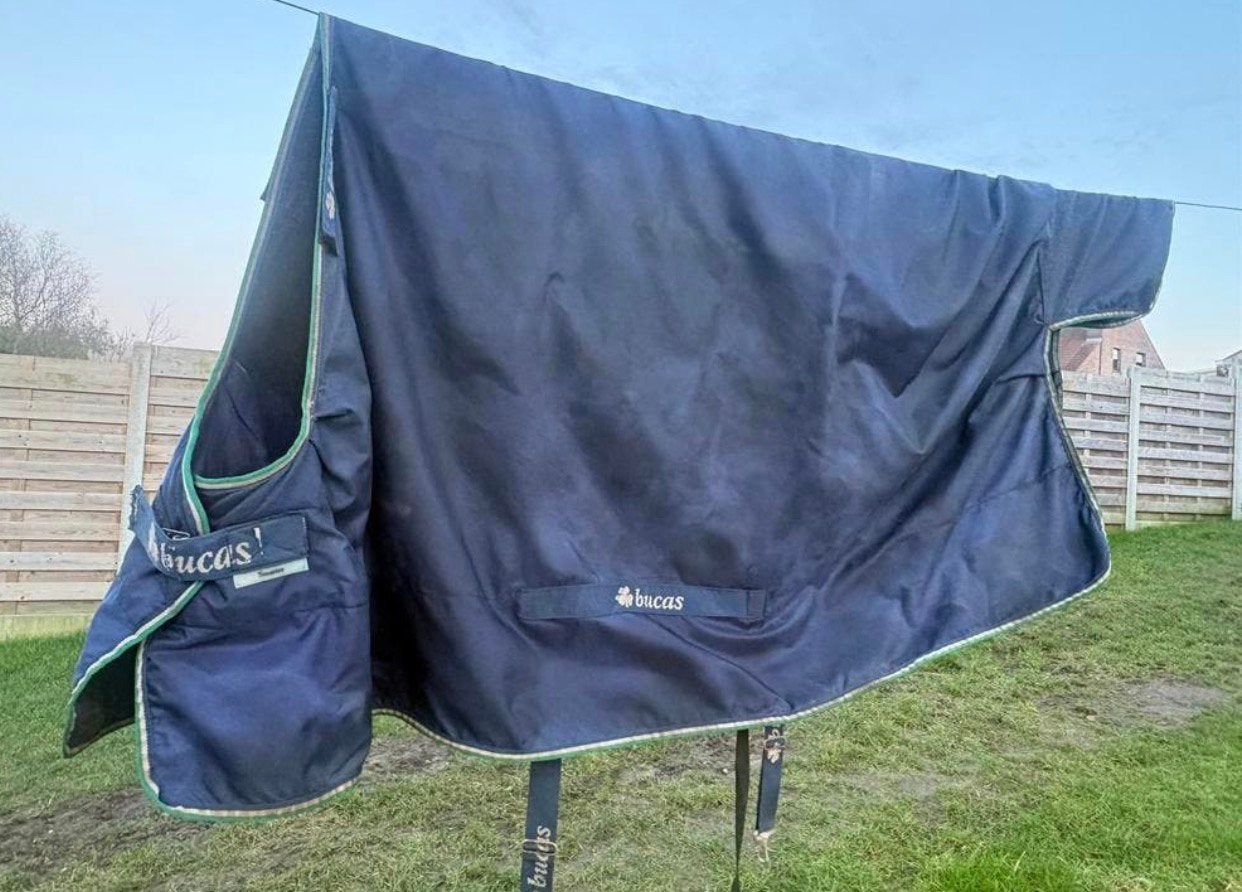 Bucas smartex rain, Dieren en Toebehoren, Gebruikt, Extra Full (XL), Blauw, Deken