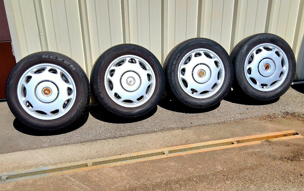 4 roues été 195/60-15 d'une Opel Astra, 15 pouces, Pneus et Jantes, Pneus été, Enlèvement