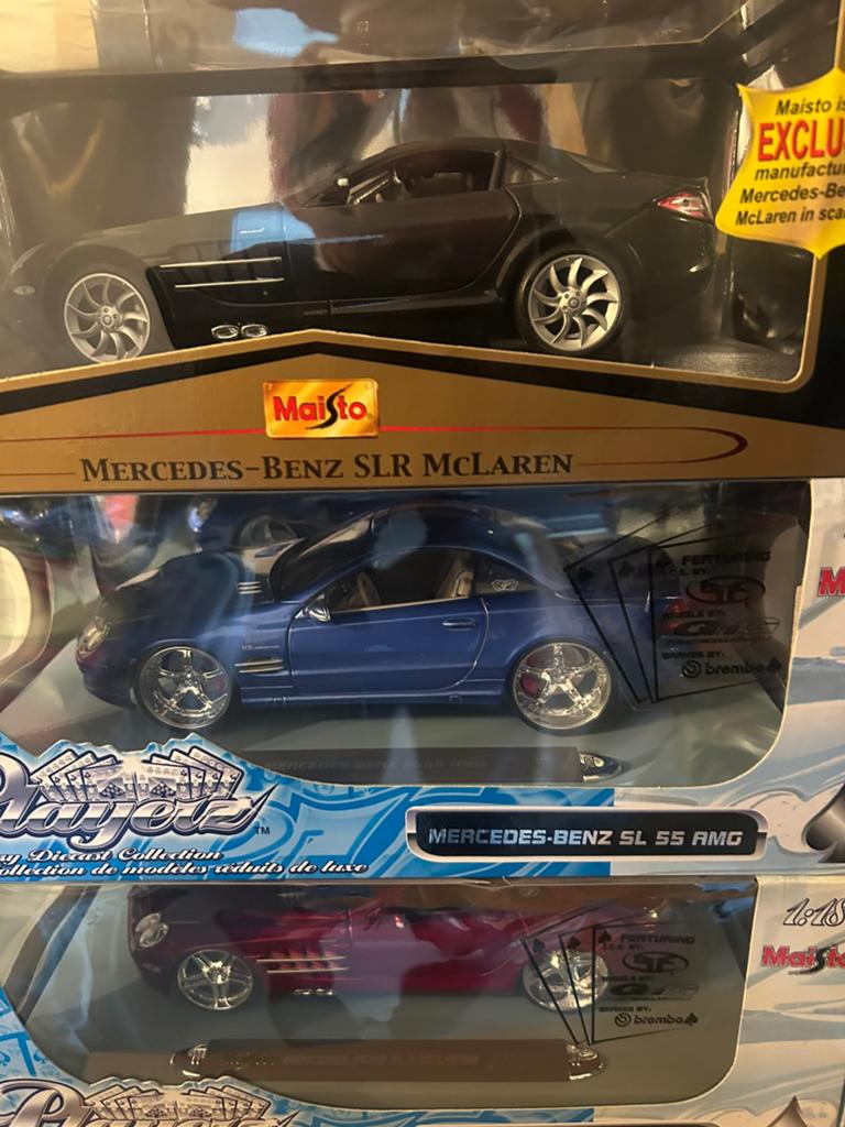Mercedes SL Laren, SL 55 AMG (60 pièces), Hobby & Loisirs créatifs, Voitures miniatures | 1:18, Enlèvement