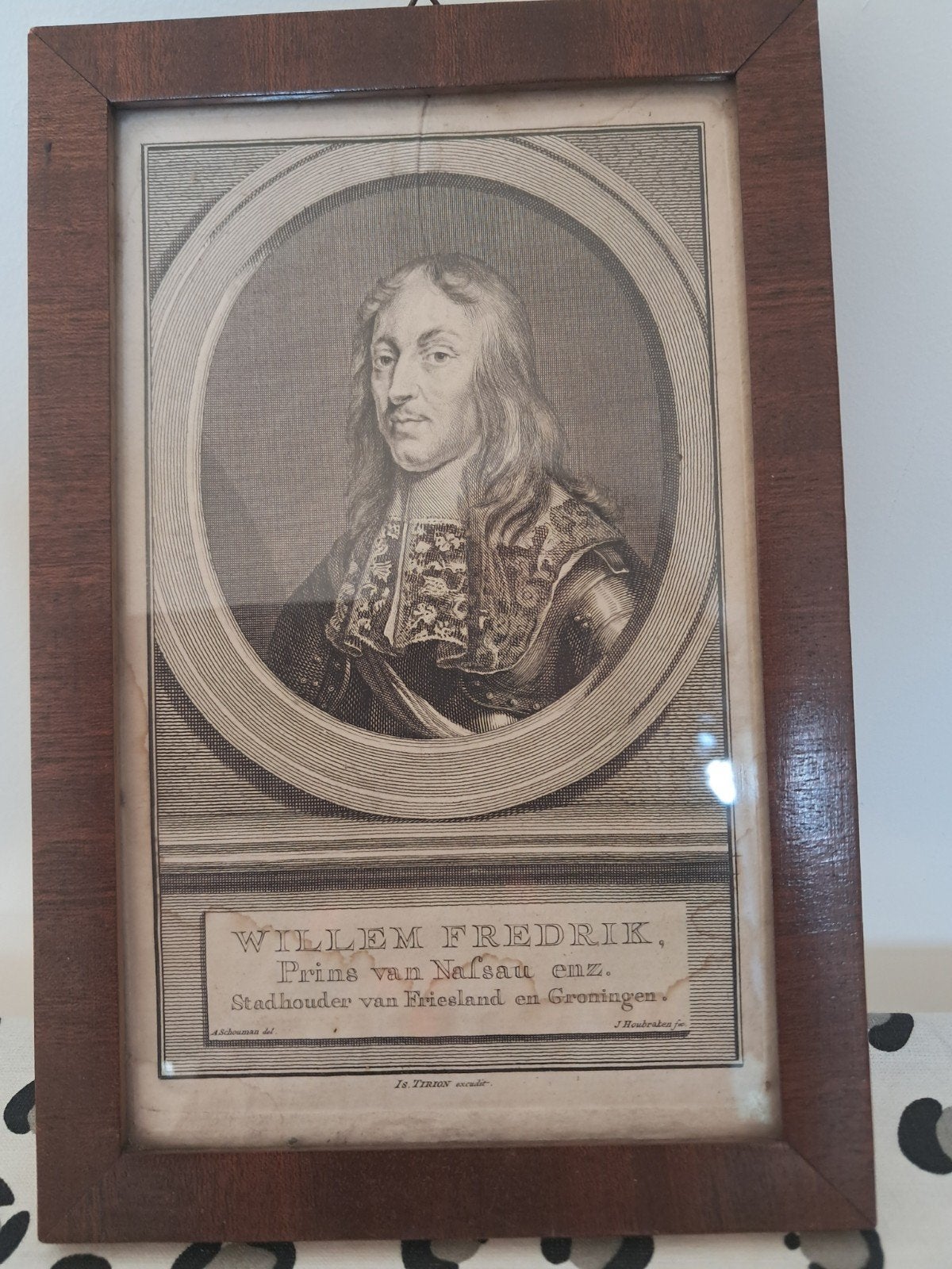 Gravure  Willem Frederik, prins van Nassau, Ophalen, Gravure