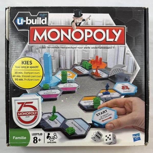 Jeu de plateau Monopoly U-Build Hasbro Dutch Complete 2010, Hobby & Loisirs créatifs, Jeux de société | Jeux de plateau, Comme neuf