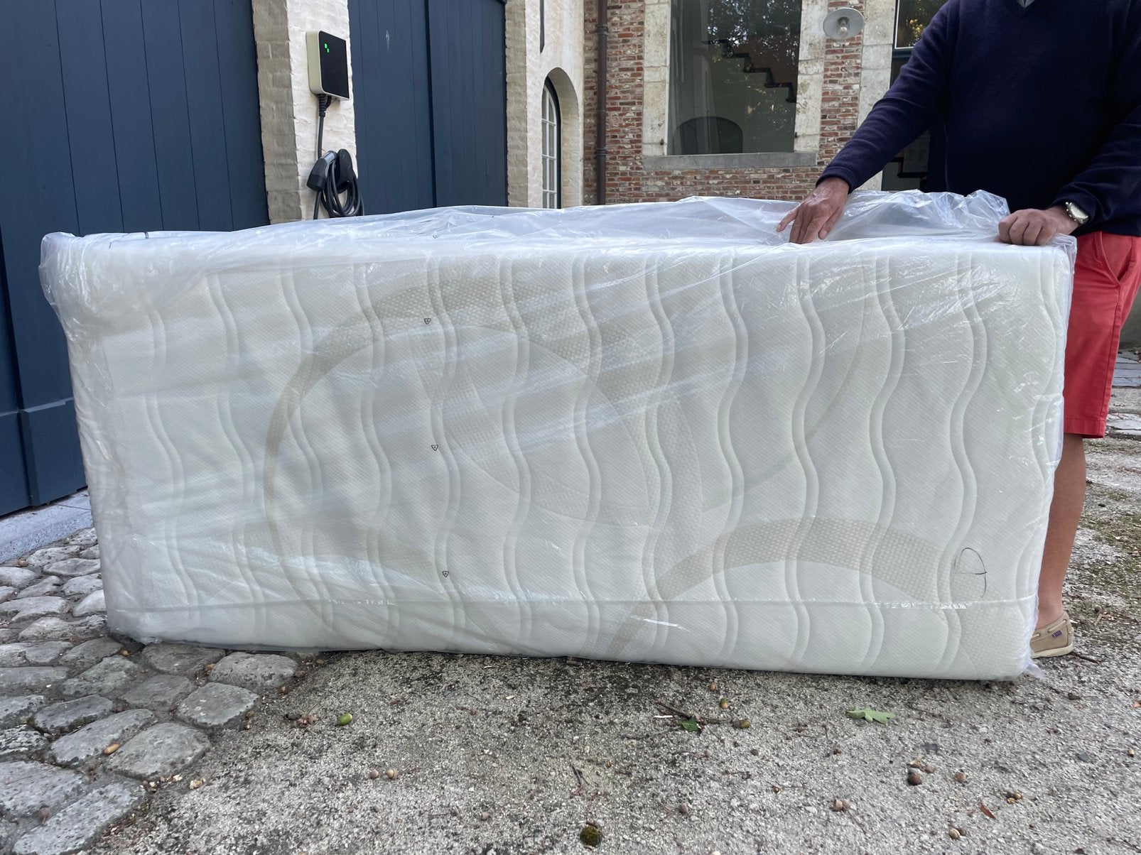 Matelas 1 pers 90x200 ressorts ensachés, 24 cm de hauteur, Maison & Meubles, Enlèvement, Comme neuf