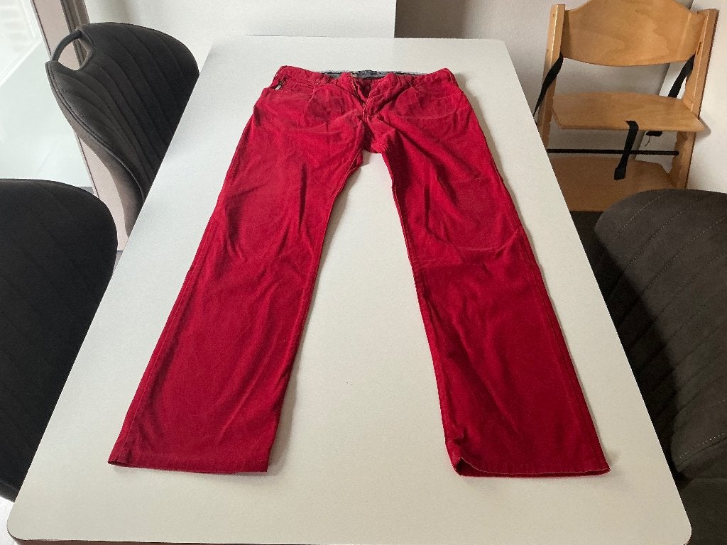 Lange broek Armani Jeans wijdte 32 lengte 34, Kleding | Heren, Ophalen of Verzenden, Gedragen, Rood, Armani Jeans