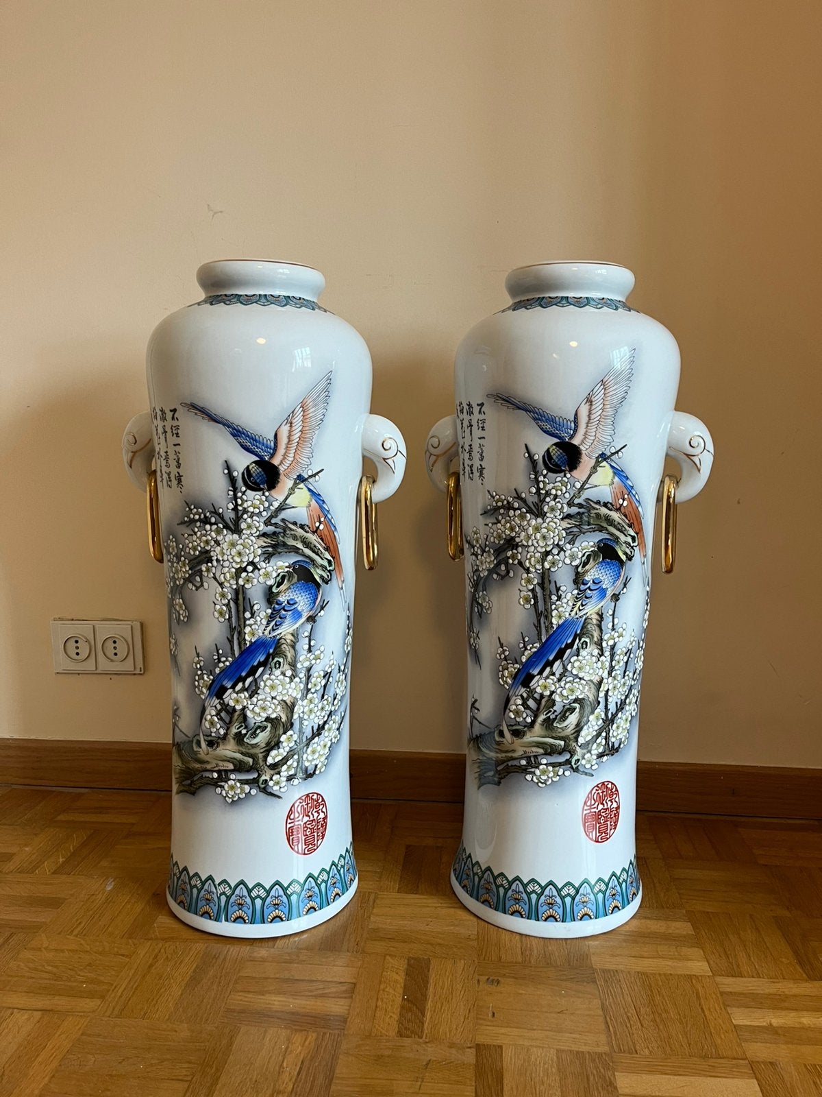 paar Chinese vazen, Enlèvement