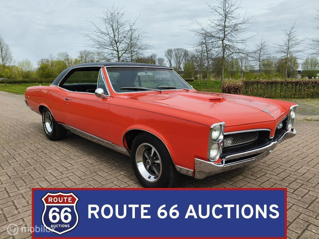 Pontiac GTO | 1967 | Route 66 Auctions, Auto's, Pontiac, Zwart, Bedrijf, Handgeschakeld